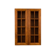 Cambridge Wall Mullion Door Cabinet 2 Doors 3 Adjustable Shelves Glass Not Included