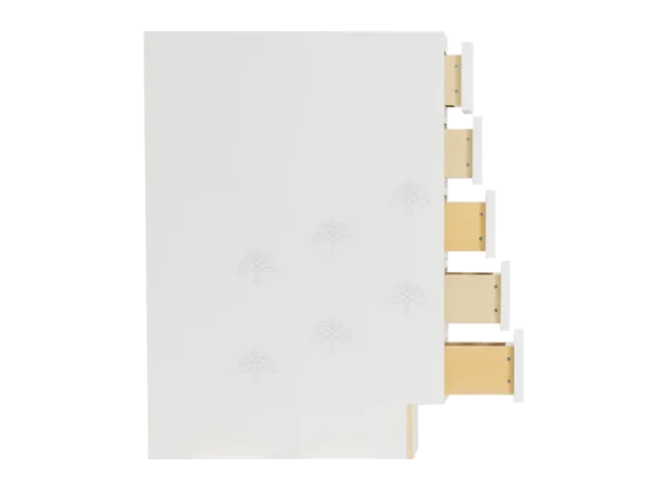 Lancaster Shaker White Base Spice Drawer(No Slides), 5 Spice Drawers