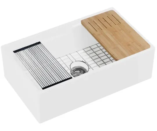 Ceramic Workstation Farm Sink Bundle